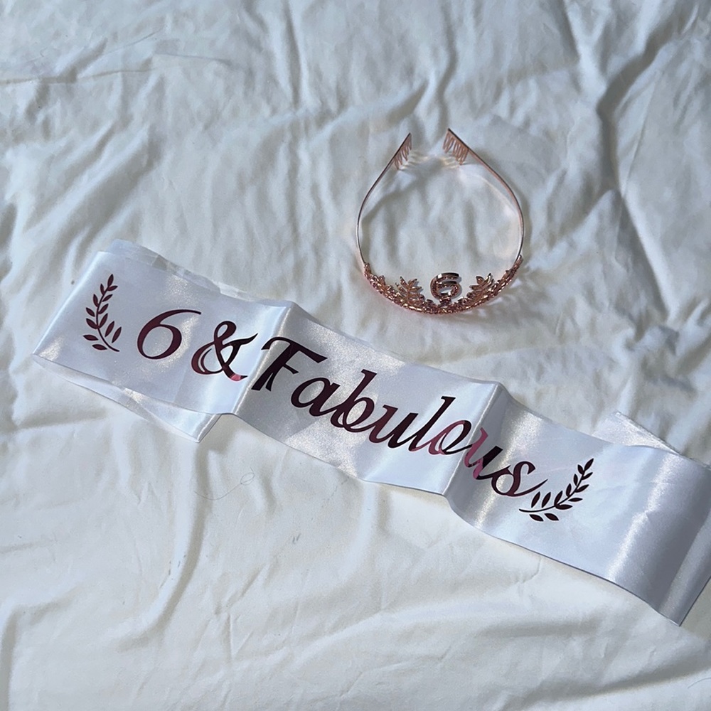 Birthday crown & sash